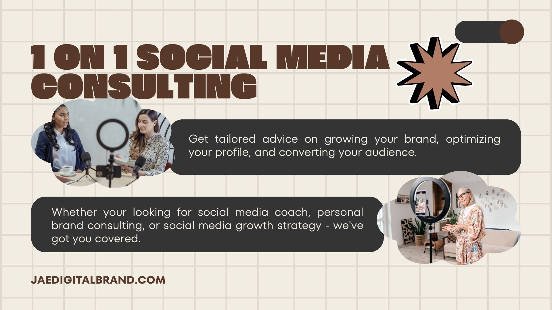 1-on-1 Social Media Consulting